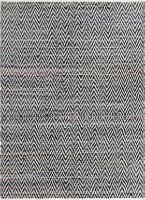 Black and White 7' 1 x 10' Chindi Chevron Rectangle Area Rug 100% Denim Cotton All Natural Modern Geometric Carpet Dining Living Rooms Bathroom Dorm Decor for Sale at Rug Engine