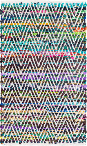 Green 2' x 3' 1 Chindi Chevron Rectangle Area Rug 100% Denim Cotton All Natural Modern Geometric Carpet Dining Living Rooms Bathroom Dorm Decor for Sale at Rug Engine