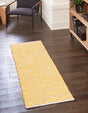 Yellow 2' 2 x 6' 1 Chindi Chevron Runner Area Rug 100% Denim Cotton All Natural Modern Geometric Carpet Dining Living Rooms Bathroom Dorm Decor for Sale at Rug Engine
