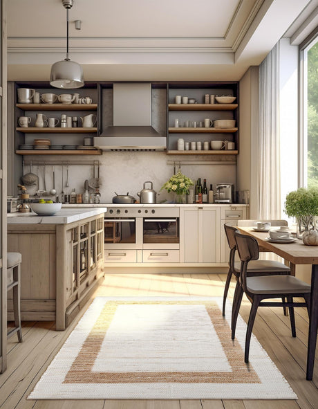 White and Natural 2' x 3' 1 Chindi Jute Rectangle Area Rug Interior Design Home Decor Carpet Mat for Sale at Rug Engine