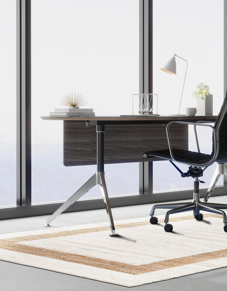 White and Natural 7' 1 x 10' Chindi Jute Rectangle Area Rug Interior Design Home Decor Carpet Mat for Sale at Rug Engine