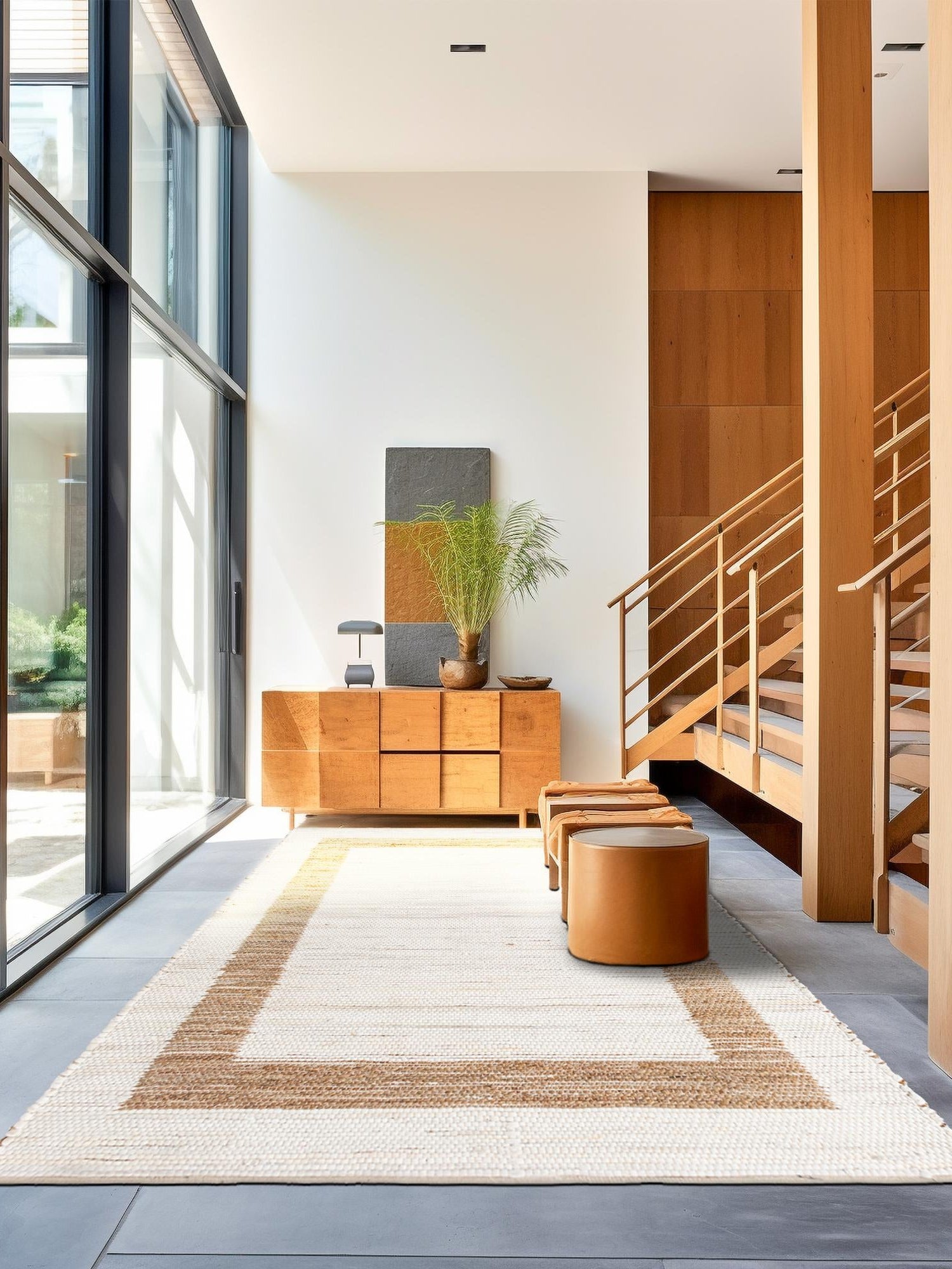 White and Natural 10' x 14' 1 Chindi Jute Rectangle Area Rug Interior Design Home Decor Carpet Mat for Sale at Rug Engine