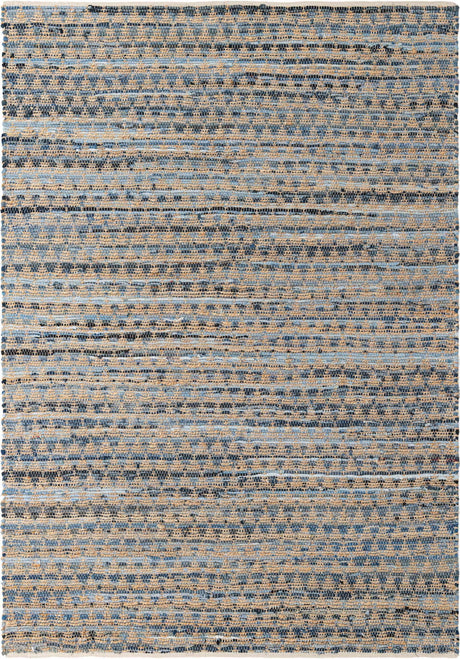 Navy Blue 7' 1 x 10' Chindi Jute Rectangle Rug
