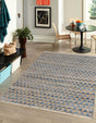 Navy Blue 9' x 12' Chindi Jute Rectangle Area Rug Interior Design Home Decor Carpet Mat for Sale at Rug Engine