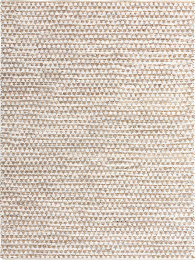 White 10' x 14' 1 Chindi Jute Rectangle Rug