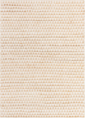 White 8' x 11' Chindi Jute Rectangle Rug