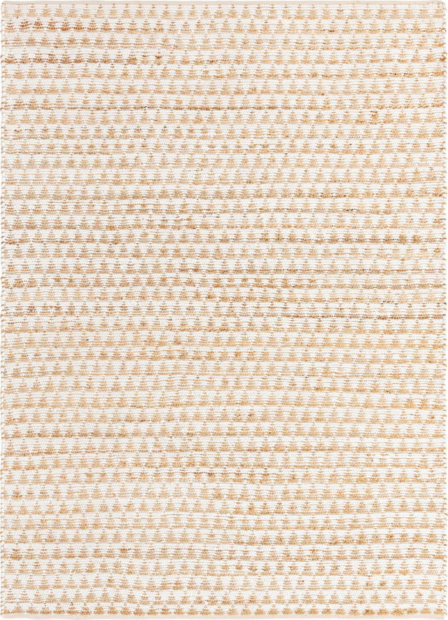 White 8' x 11' Chindi Jute Rectangle Rug