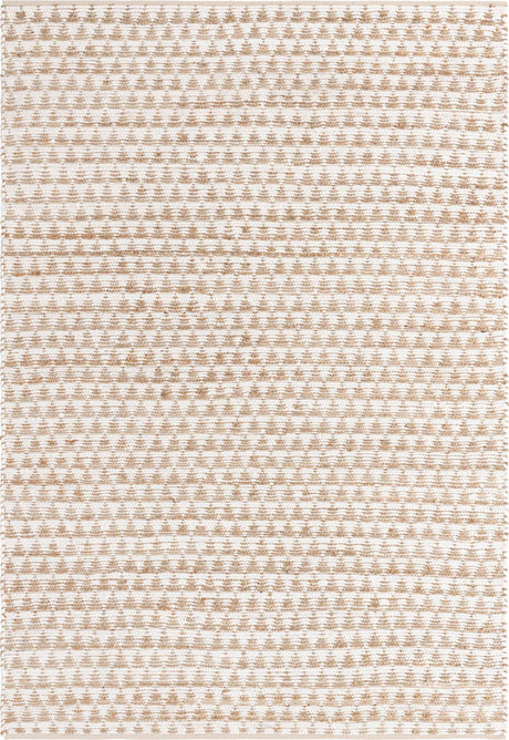 White 7' 1 x 10' Chindi Jute Rectangle Rug
