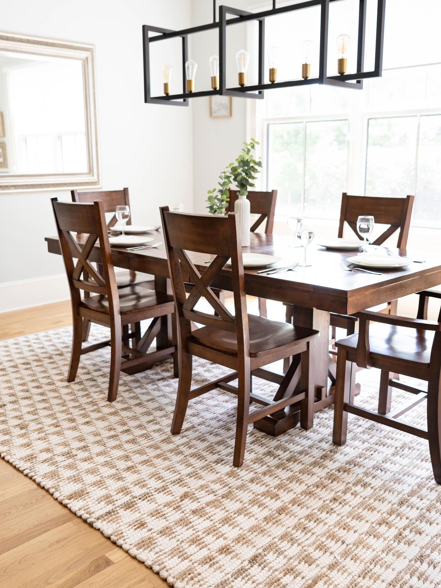 White 10' x 14' 1 Chindi Jute Rectangle Area Rug Interior Design Home Decor Carpet Mat for Sale at Rug Engine