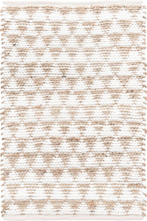 White 2' x 3' 1 Chindi Jute Rectangle Area Rug Interior Design Home Decor Carpet Mat for Sale at Rug Engine