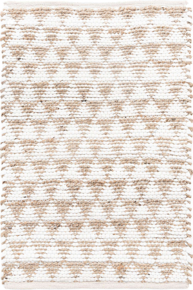 White 2' x 3' 1 Chindi Jute Rectangle Area Rug Interior Design Home Decor Carpet Mat for Sale at Rug Engine