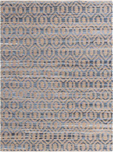 Navy Blue 7' 1 x 10' Chindi Jute Rectangle Rug