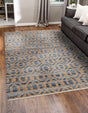 Navy Blue 2' x 3' 1 Chindi Jute Rectangle Rug