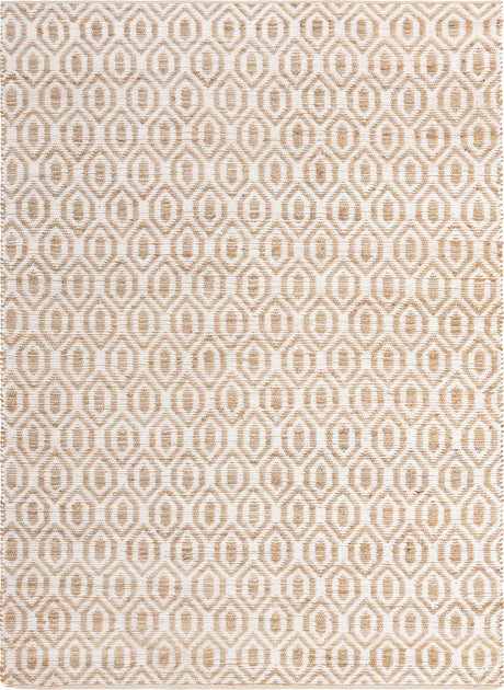 White 10' x 14' 1 Chindi Jute Rectangle Rug