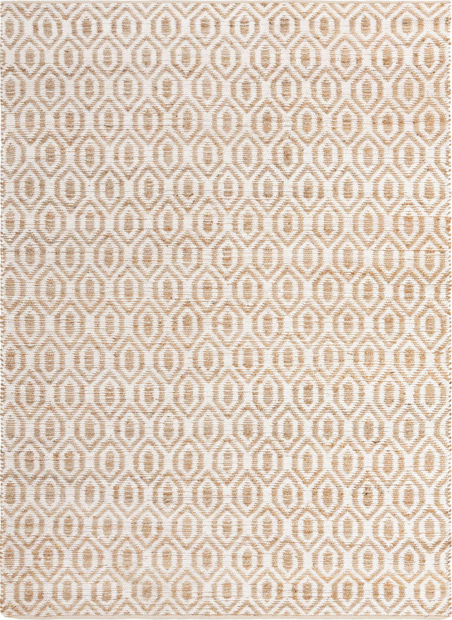 White 10' x 14' 1 Chindi Jute Rectangle Rug