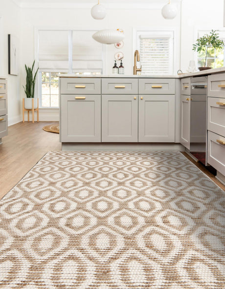 White 9' x 12' Chindi Jute Rectangle Area Rug Interior Design Home Decor Carpet Mat for Sale at Rug Engine