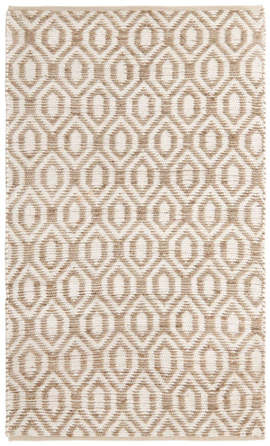 White 5' 1 x 8' Chindi Jute Rectangle Rug