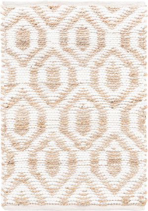 White 2' x 3' 1 Chindi Jute Rectangle Rug