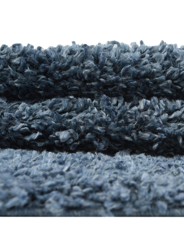 Marine Blue 3' 1 x 5' 3 Davos Shag Oval Area Rug Thick Soft Touch Fluffy & Plush Shaggy Pile 100% Polypropylene Carpet for Living Dining Bedrooms Office for Sale at Rug Engine