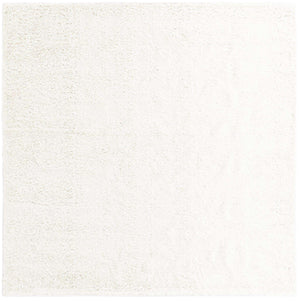 White 10' x 10' Davos Shag Square Area Rug Thick Soft Touch Fluffy & Plush Shaggy Pile 100% Polypropylene Carpet for Living Dining Bedrooms Office for Sale at Rug Engine