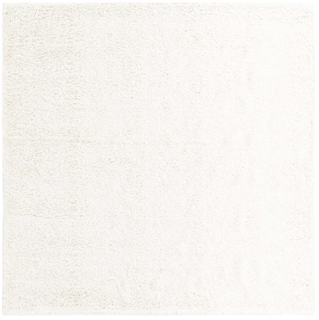 White 10' x 10' Davos Shag Square Area Rug Thick Soft Touch Fluffy & Plush Shaggy Pile 100% Polypropylene Carpet for Living Dining Bedrooms Office for Sale at Rug Engine