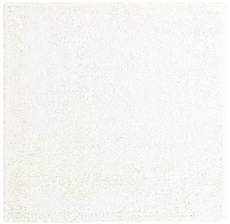White 7' 1 x 7' 1 Davos Shag Square Area Rug Thick Soft Touch Fluffy & Plush Shaggy Pile 100% Polypropylene Carpet for Living Dining Bedrooms Office for Sale at Rug Engine