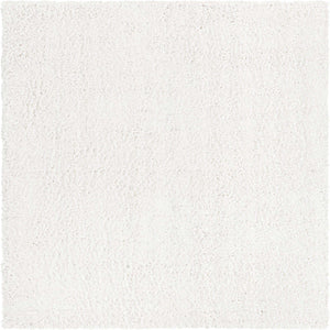 White 5' 3 x 5' 3 Davos Shag Square Area Rug Thick Soft Touch Fluffy & Plush Shaggy Pile 100% Polypropylene Carpet for Living Dining Bedrooms Office for Sale at Rug Engine