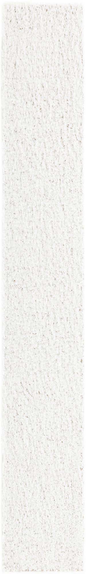White 2' 7 x 16' 5 Davos Shag Runner Area Rug Thick Soft Touch Fluffy & Plush Shaggy Pile 100% Polypropylene Carpet for Living Dining Bedrooms Office for Sale at Rug Engine