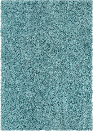 Aqua 10' x 14' 1 Davos Shag Rectangle Area Rug Thick Soft Touch Fluffy & Plush Shaggy Pile 100% Polypropylene Carpet for Living Dining Bedrooms Office for Sale at Rug Engine