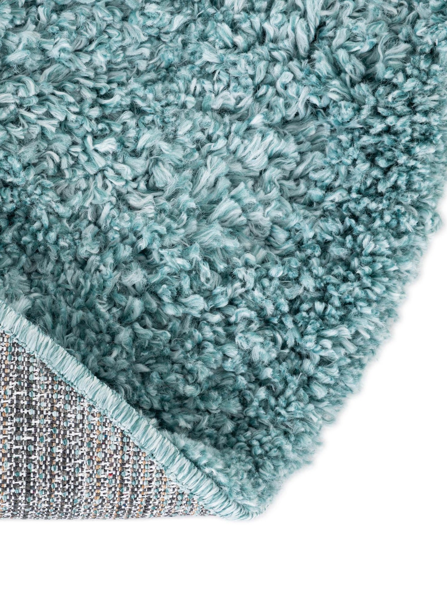 Aqua 3' 1 x 5' 3 Davos Shag Oval Area Rug Thick Soft Touch Fluffy & Plush Shaggy Pile 100% Polypropylene Carpet for Living Dining Bedrooms Office for Sale at Rug Engine