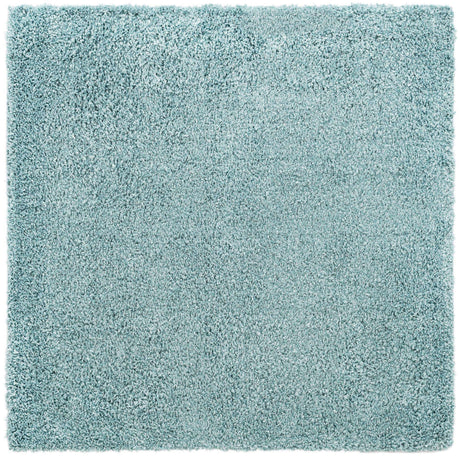 Aqua 5' 3 x 5' 3 Davos Shag Square Area Rug Thick Soft Touch Fluffy & Plush Shaggy Pile 100% Polypropylene Carpet for Living Dining Bedrooms Office for Sale at Rug Engine