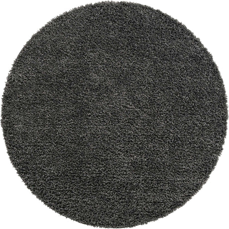 Peppercorn 10' x 10' Davos Shag Round Area Rug Thick Soft Touch Fluffy & Plush Shaggy Pile 100% Polypropylene Carpet for Living Dining Bedrooms Office for Sale at Rug Engine