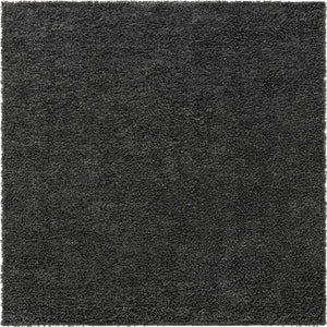 Peppercorn 10' x 10' Davos Shag Square Area Rug Thick Soft Touch Fluffy & Plush Shaggy Pile 100% Polypropylene Carpet for Living Dining Bedrooms Office for Sale at Rug Engine