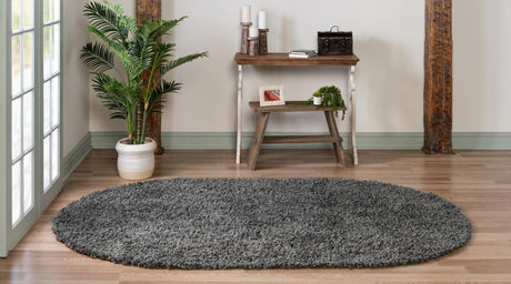 Peppercorn 3' 1 x 5' 3 Davos Shag Oval Area Rug Thick Soft Touch Fluffy & Plush Shaggy Pile 100% Polypropylene Carpet for Living Dining Bedrooms Office for Sale at Rug Engine