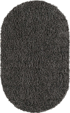 Peppercorn 5' 3 x 8' Davos Shag Oval Area Rug Thick Soft Touch Fluffy & Plush Shaggy Pile 100% Polypropylene Carpet for Living Dining Bedrooms Office for Sale at Rug Engine