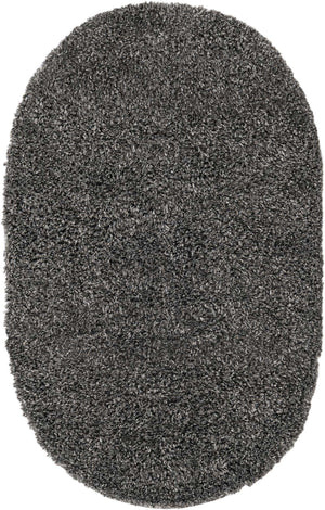 Peppercorn 3' 1 x 5' 3 Davos Shag Oval Area Rug Thick Soft Touch Fluffy & Plush Shaggy Pile 100% Polypropylene Carpet for Living Dining Bedrooms Office for Sale at Rug Engine