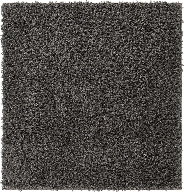 Peppercorn 3' 1 x 3' 1 Davos Shag Square Area Rug Thick Soft Touch Fluffy & Plush Shaggy Pile 100% Polypropylene Carpet for Living Dining Bedrooms Office for Sale at Rug Engine