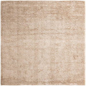 Linen 10' x 10' Davos Shag Square Area Rug Thick Soft Touch Fluffy & Plush Shaggy Pile 100% Polypropylene Carpet for Living Dining Bedrooms Office for Sale at Rug Engine
