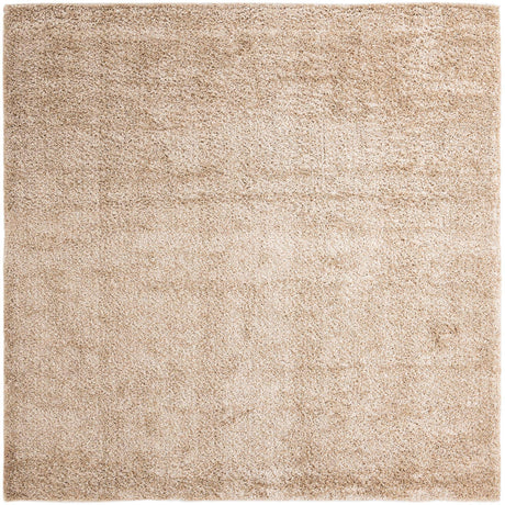 Linen 10' x 10' Davos Shag Square Area Rug Thick Soft Touch Fluffy & Plush Shaggy Pile 100% Polypropylene Carpet for Living Dining Bedrooms Office for Sale at Rug Engine