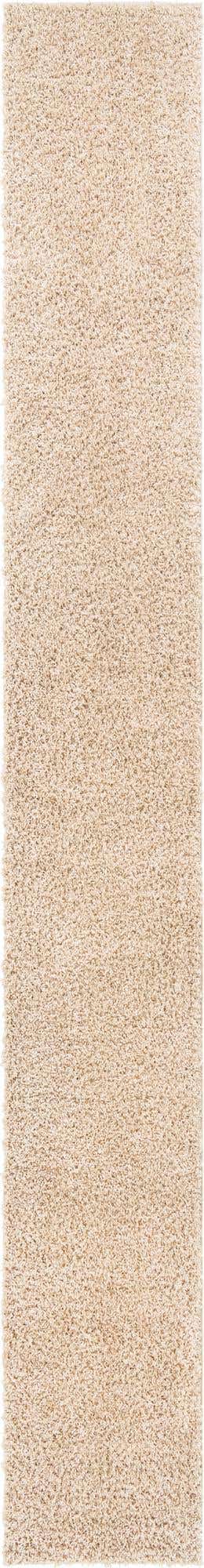 Linen 2' 7 x 20' Davos Shag Runner Area Rug Thick Soft Touch Fluffy & Plush Shaggy Pile 100% Polypropylene Carpet for Living Dining Bedrooms Office for Sale at Rug Engine