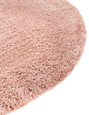 Dusty Rose 7' 10 x 10' Davos Shag Oval Area Rug Thick Soft Touch Fluffy & Plush Shaggy Pile 100% Polypropylene Carpet for Living Dining Bedrooms Office for Sale at Rug Engine