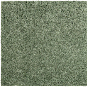 Sage 7' 1 x 7' 1 Davos Shag Square Area Rug Thick Soft Touch Fluffy & Plush Shaggy Pile 100% Polypropylene Carpet for Living Dining Bedrooms Office for Sale at Rug Engine