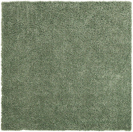 Sage 7' 1 x 7' 1 Davos Shag Square Area Rug Thick Soft Touch Fluffy & Plush Shaggy Pile 100% Polypropylene Carpet for Living Dining Bedrooms Office for Sale at Rug Engine