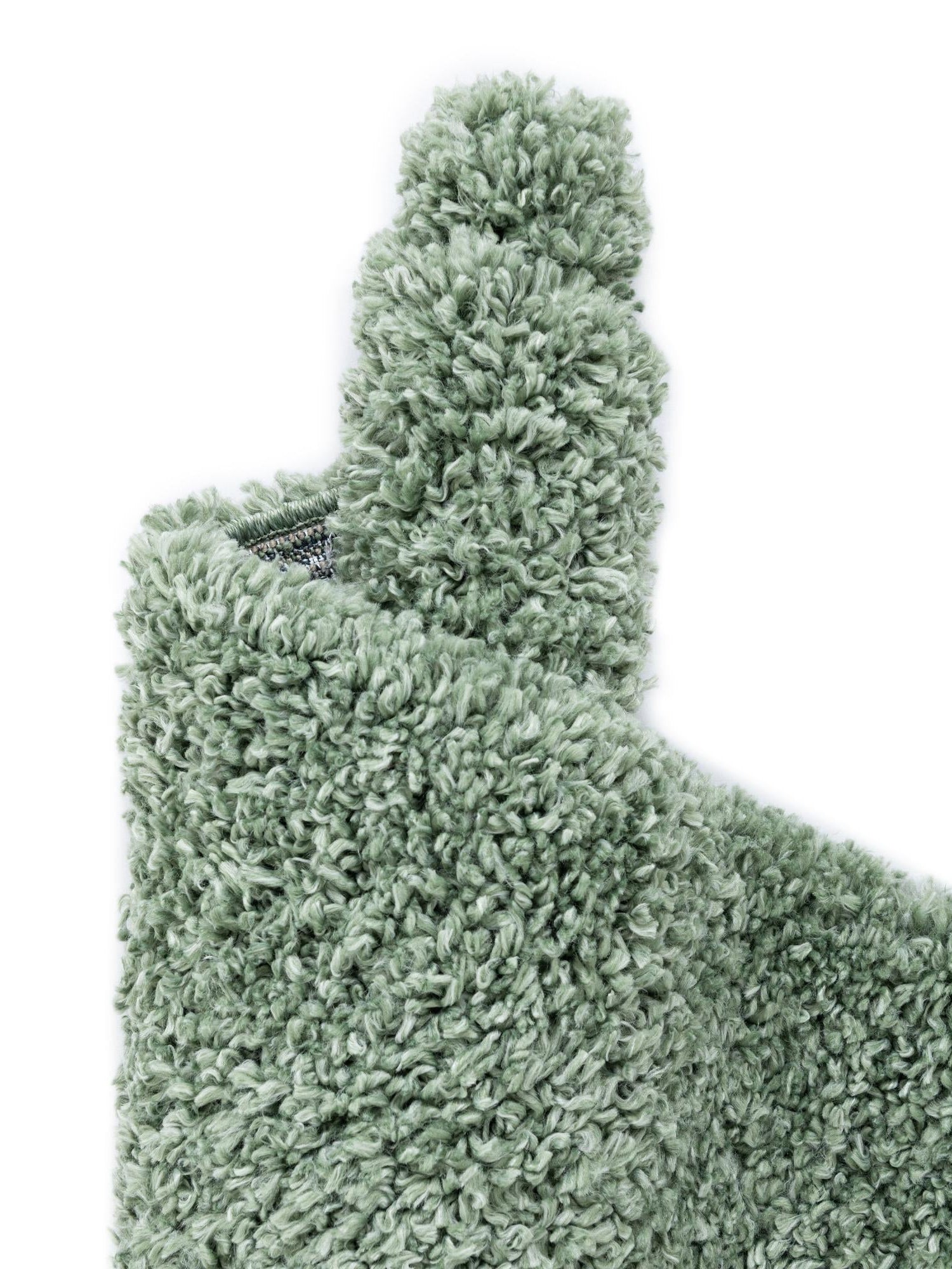 Sage 5' 3 x 8' Davos Shag Oval Area Rug Thick Soft Touch Fluffy & Plush Shaggy Pile 100% Polypropylene Carpet for Living Dining Bedrooms Office for Sale at Rug Engine