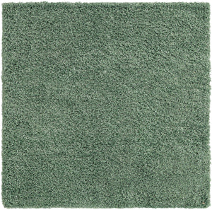 Sage 5' 3 x 5' 3 Davos Shag Square Area Rug Thick Soft Touch Fluffy & Plush Shaggy Pile 100% Polypropylene Carpet for Living Dining Bedrooms Office for Sale at Rug Engine