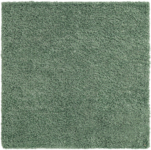 Sage 5' 3 x 5' 3 Davos Shag Square Area Rug Thick Soft Touch Fluffy & Plush Shaggy Pile 100% Polypropylene Carpet for Living Dining Bedrooms Office for Sale at Rug Engine