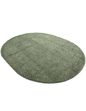 Sage 7' 10 x 10' Davos Shag Oval Area Rug Thick Soft Touch Fluffy & Plush Shaggy Pile 100% Polypropylene Carpet for Living Dining Bedrooms Office for Sale at Rug Engine