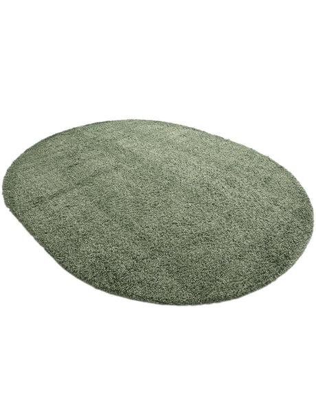 Sage 7' 10 x 10' Davos Shag Oval Area Rug Thick Soft Touch Fluffy & Plush Shaggy Pile 100% Polypropylene Carpet for Living Dining Bedrooms Office for Sale at Rug Engine