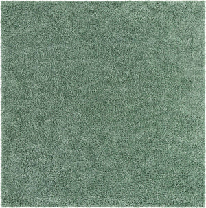 Sage 3' 1 x 3' 1 Davos Shag Square Area Rug Thick Soft Touch Fluffy & Plush Shaggy Pile 100% Polypropylene Carpet for Living Dining Bedrooms Office for Sale at Rug Engine