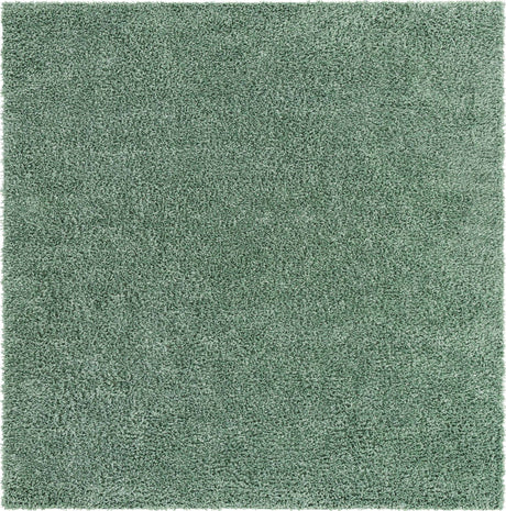 Sage 3' 1 x 3' 1 Davos Shag Square Area Rug Thick Soft Touch Fluffy & Plush Shaggy Pile 100% Polypropylene Carpet for Living Dining Bedrooms Office for Sale at Rug Engine